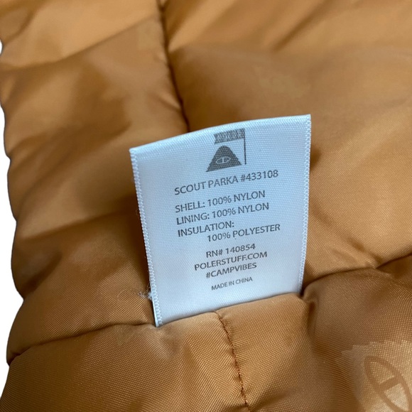 Poler Scout Parka Hooded Coat Medium Colorblock Urban Outfitters Synthetic Fill - Picture 8 of 12